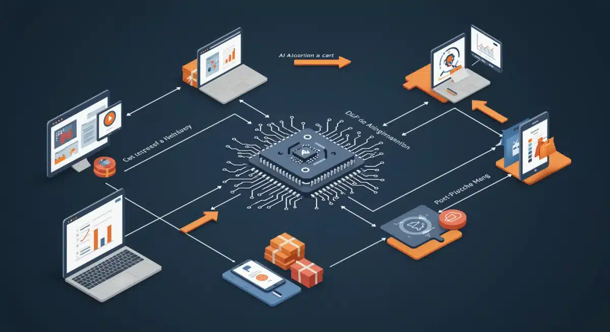 AI data analysis optimizing customer journey in e-commerce