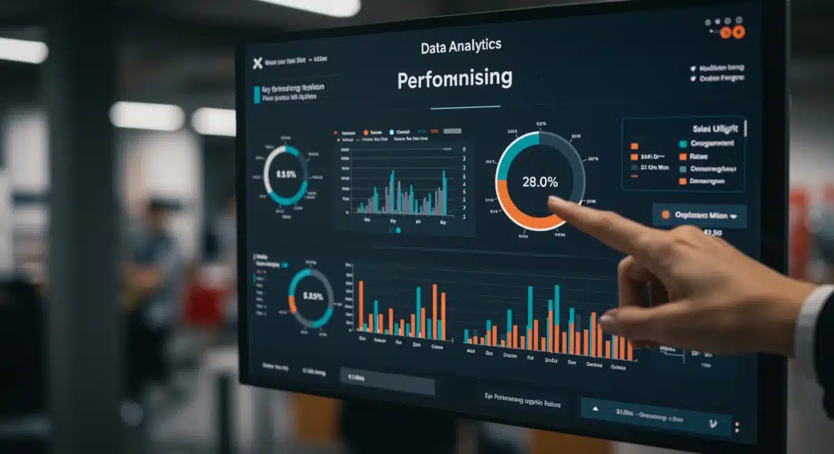 AI merchandising data dashboard showing sales uplift analytics