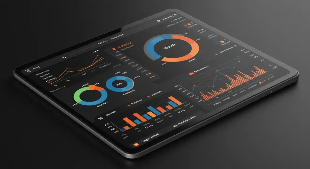 Customer data analytics dashboard showing purchase history and preferences for clienteling.
