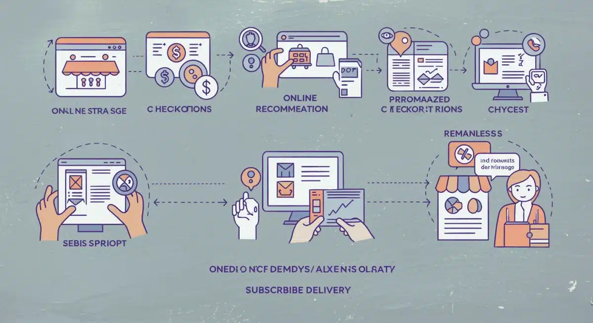 Customer journey map highlighting personalized e-commerce subscription experience