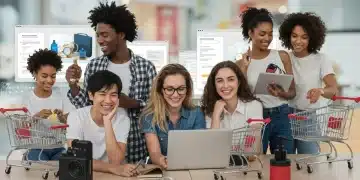 Diverse micro-influencers creating engaging e-commerce content for US brands