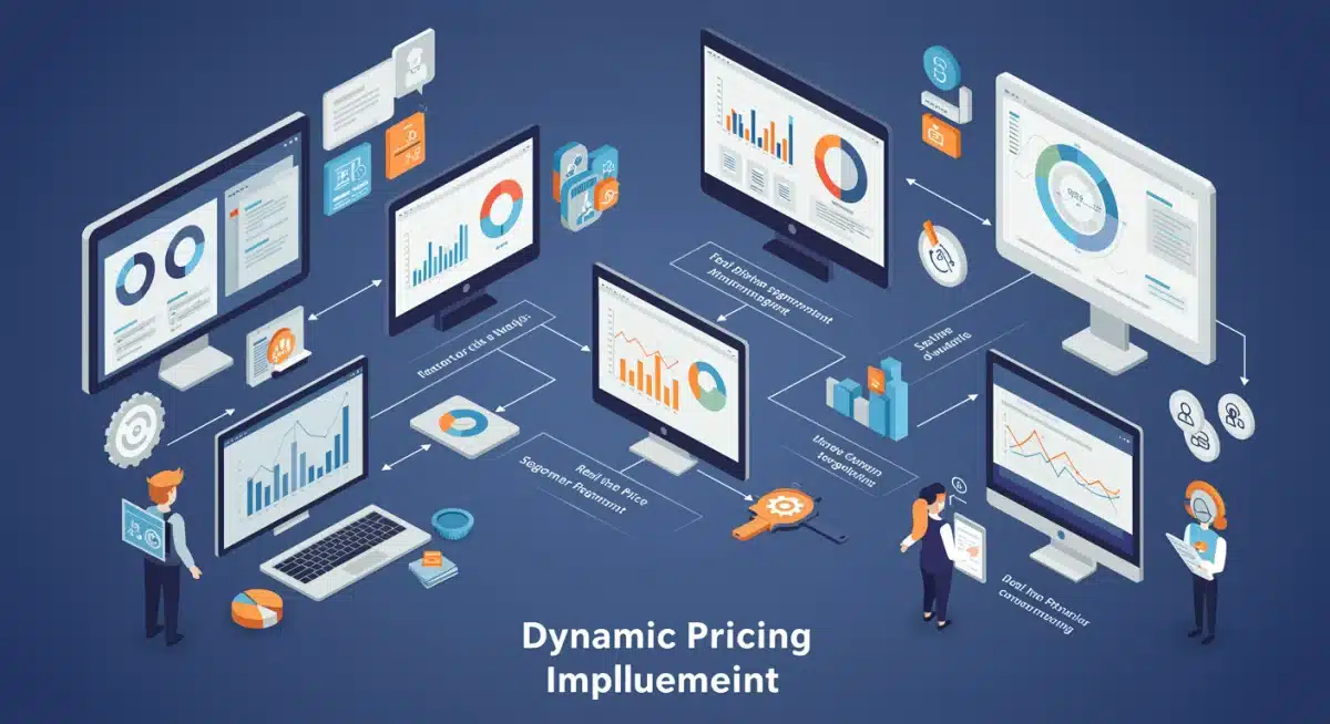 Dynamic pricing implementation flowchart with data analysis