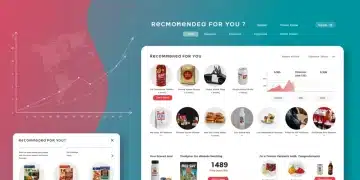 E-commerce website showing personalized product recommendations driving sales growth.