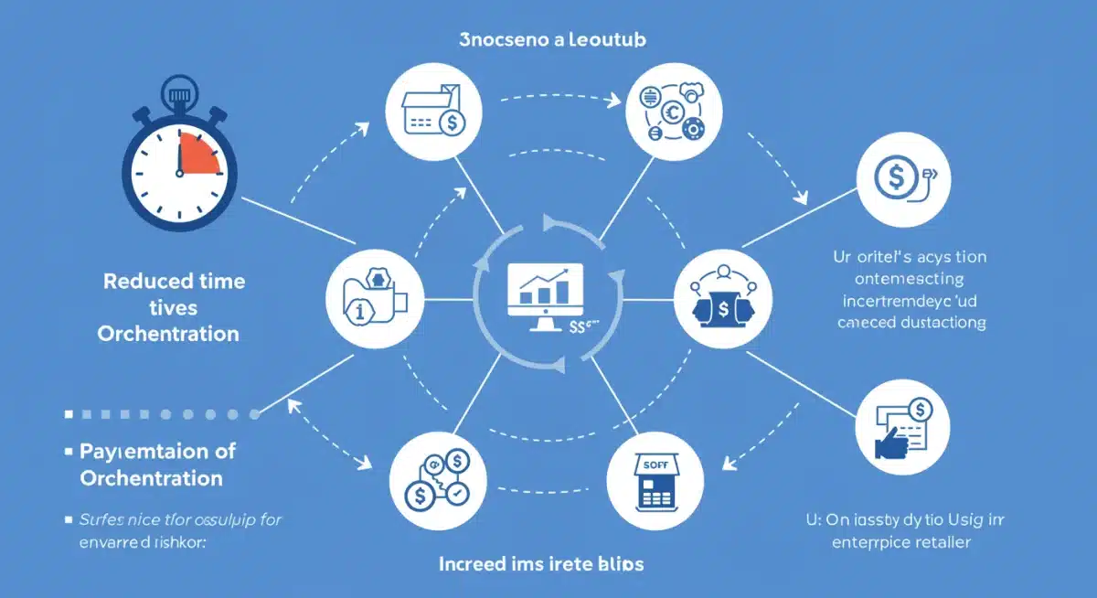 Infographic showing benefits of payment orchestration for enterprise retail