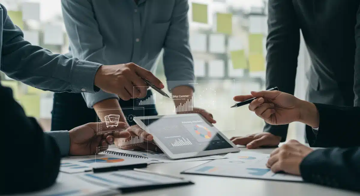 Retail team analyzing customer segmentation for optimal pricing strategies