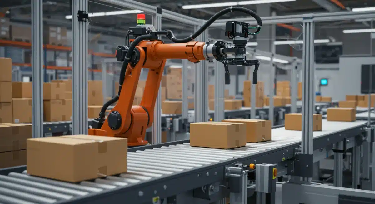 Robotic automation in a modern e-commerce fulfillment center