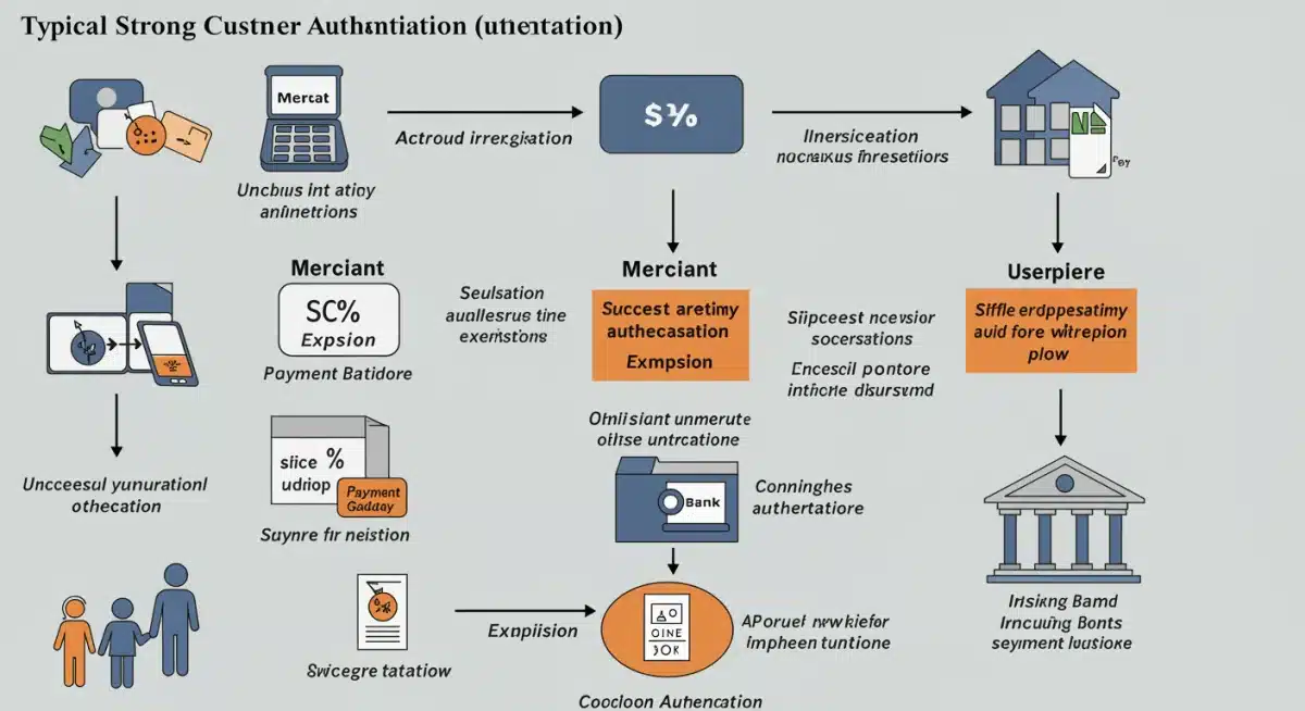 SCA implementation flowchart for e-commerce transactions