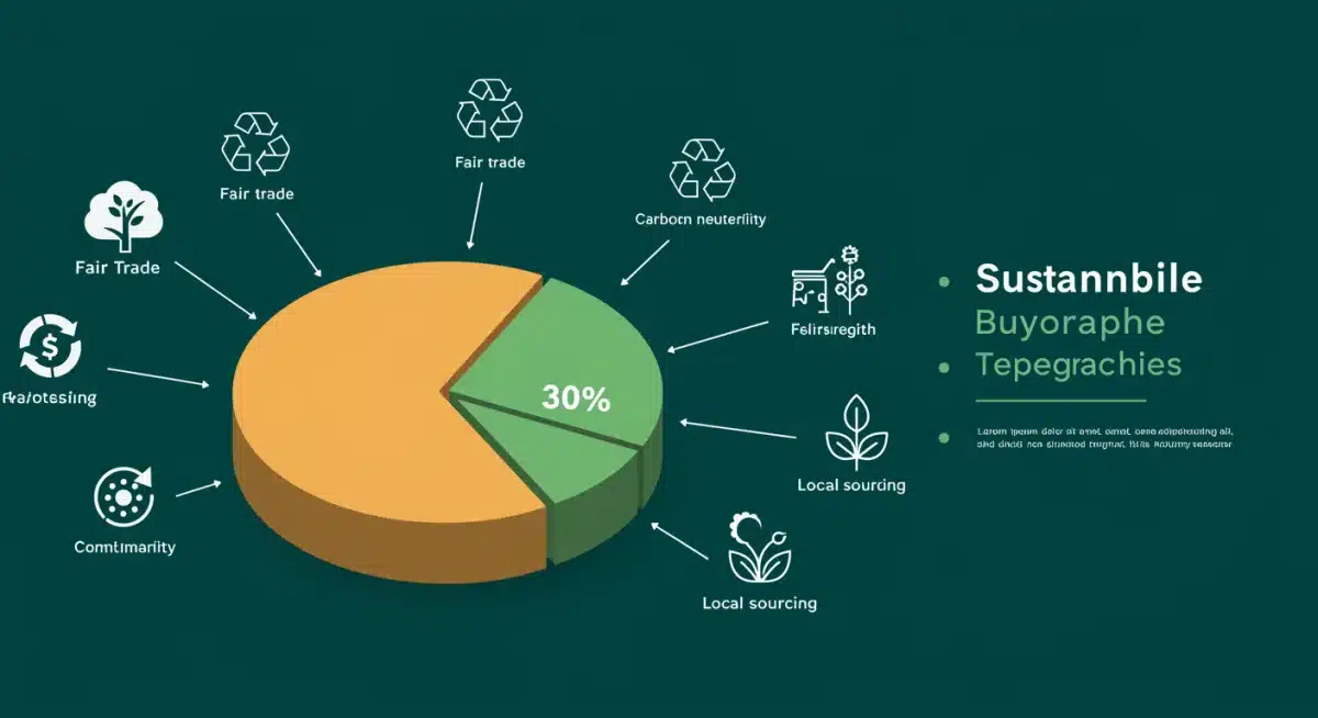 Infographic illustrating 30% impact of sustainability on US consumer buying